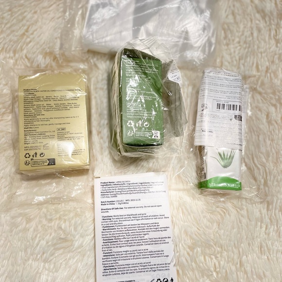 ROZINO Hair and Skin Care Set 100% ORGANIC ALOEVERA OIL ROSEMARY MINT CONDITIONE - Picture 3 of 8